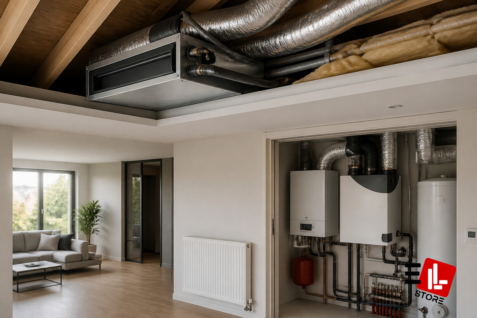 Climatiseur gainable : solution invisible pour les combles